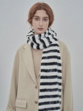 Női Sál Minőségi Stripes Fiber Téli Meleg Hosszú