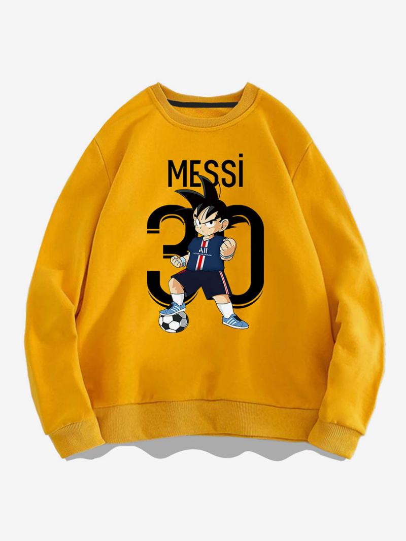 Messi Pulóver Férfi Felnőtt Felső - Sárga