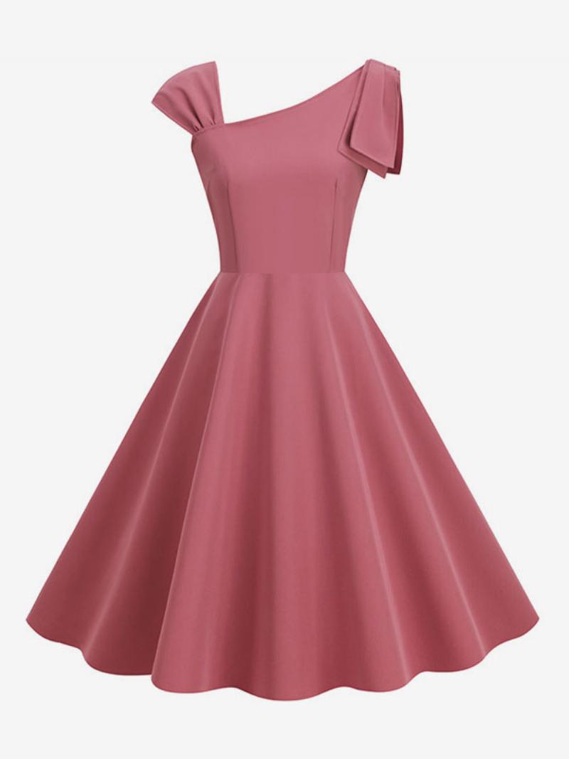 Női Retro Ruha Az 1950-es Évekből Audrey Hepburn Stílusú Ujjatlan Közepes Rockabilly